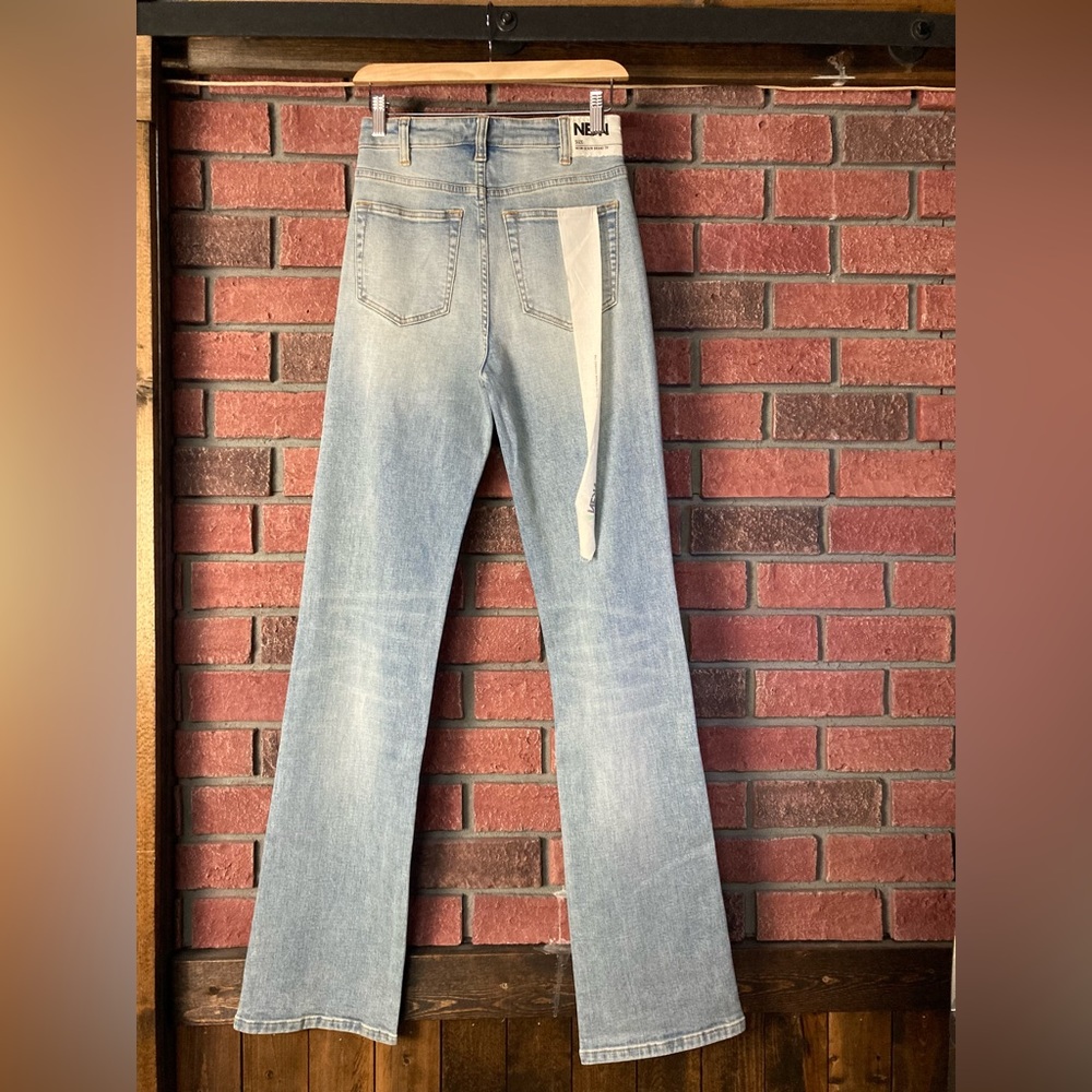 NEON JEANS| High rise Slim flare | size 27 - Picture 6 of 6